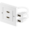 Goobay HDMI(TM) Wall Socket, Gold-Plated - (51723)