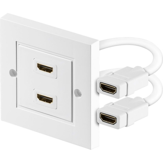 Goobay HDMI(TM) Wall Socket, Gold-Plated - (51723)