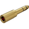 Goobay Headphone Adapter, Aux Jack 6.35 Mm To 3.5 mm, Gold-Plated (10 pcs) - (11062)