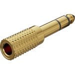 Goobay Headphone Adapter, Aux Jack 6.35 Mm To 3.5 mm, Gold-Plated (10 pcs) - (11062)