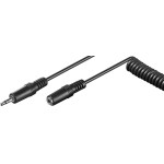 Goobay Headphone Extension Cable 3.5 mm, Coiled Cable - (50017)