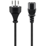 Goobay Iec Cord Switzerland, 1.8 m, Black, (3*0.75 mm�) - (59569)