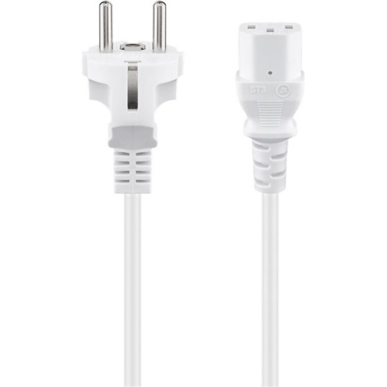 Goobay Iec Cord, 5 m, White, (3*1 mm�) - (96041)