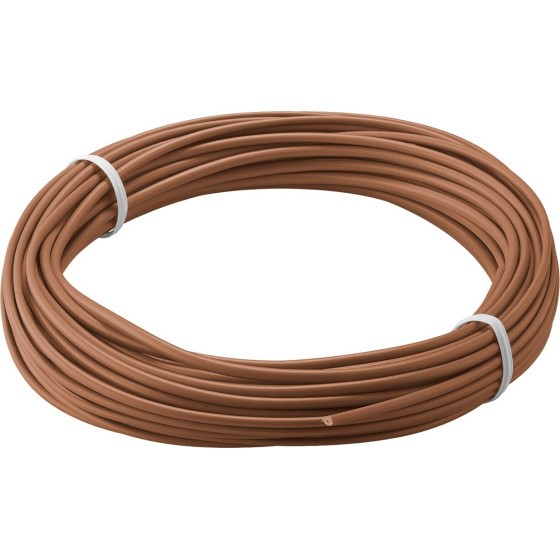 Goobay Insulated Copper Wire, 10 m, Brown - (55040)