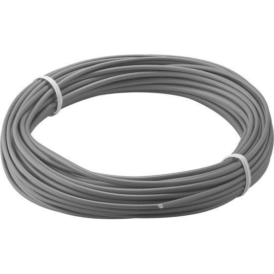 Goobay Insulated Copper Wire, 10 m, Grey - (55047)