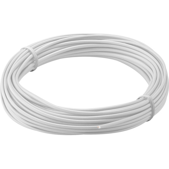 Goobay Insulated Copper Wire, 10 m, White - (55046)