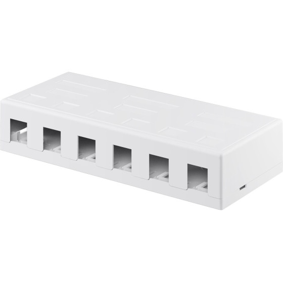 Goobay Keystone Empty Housing 6 Port - (79379)