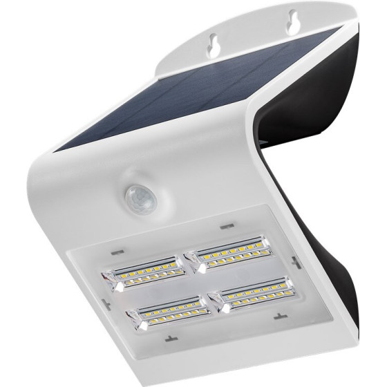 Goobay Led Solar Wall Light With Motion Sensor, 3.2 W, White - (45808)