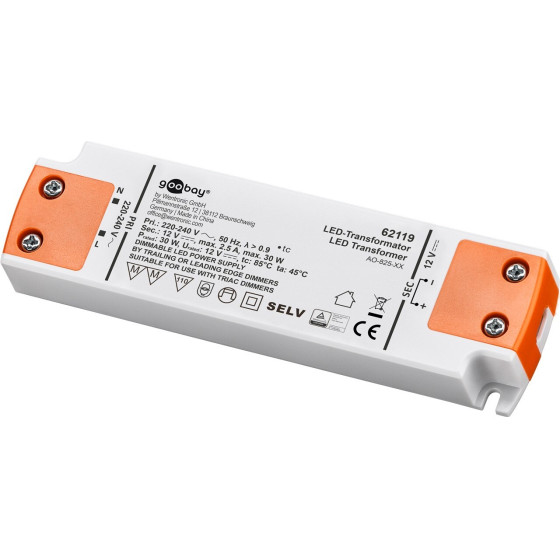 Goobay Led Transformer 12 V (DC) (DC), 30 W - (62119)