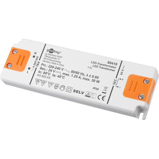 Goobay Led Transformer 24 V (DC) (DC), 30 W - (60419)