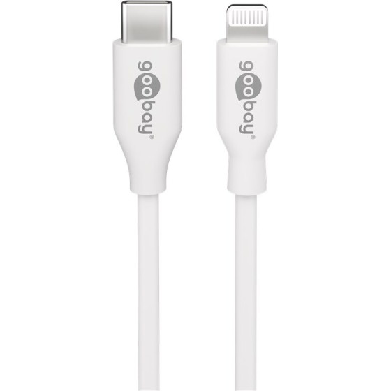 Goobay Lightning USB-C(TM) Charging And Sync Cable, 1 m, White - (39446)