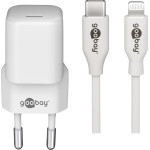 Goobay Lightning/USB-C(TM) Pd Charging Set Nano (20 W) - (61084)