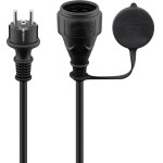 Goobay Mains Cable Outdoor, 10 m, black, (3*1.5 mm�) - (71475)