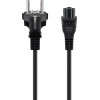 Goobay Mains Cable With Safety Plug, 2 m, black, (3*0.75 mm�) - (70765)