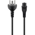 Goobay Mains Connection Cable Denmark, 2 m, Black, (3*0.75 mm�) - (30857)