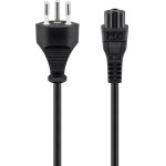 Goobay Mains Connection Cable Switzerland, 1.8 m, Black, (3*0.75 mm�) - (93960)