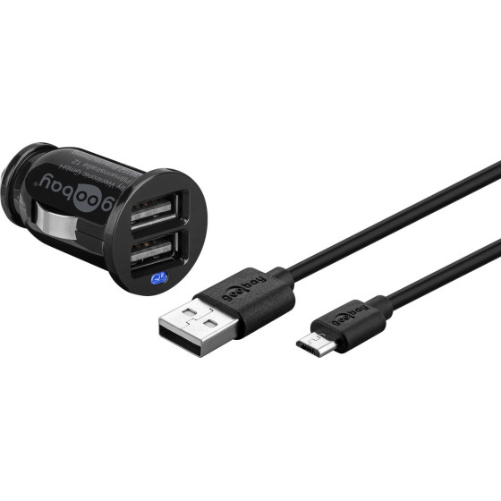 Goobay Micro Usb Car Charger Set (12 W) - (71692)