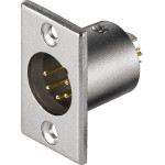 Goobay Microphone Chassis Male Socket, Xlr Male (5-pin) - (11966)