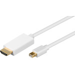 Goobay Mini DisplayPort(TM)/HDMI(TM) Adapter Cable 1.2, gold-Plated - (52860)