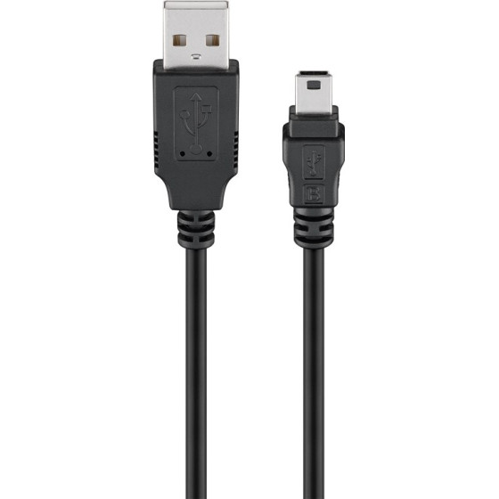 Goobay Mini Usb Sync And Charging Cable, Black - (46712)