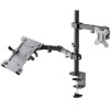 Goobay Monitor Mount With Laptop Arm Flex, Black - (70815)