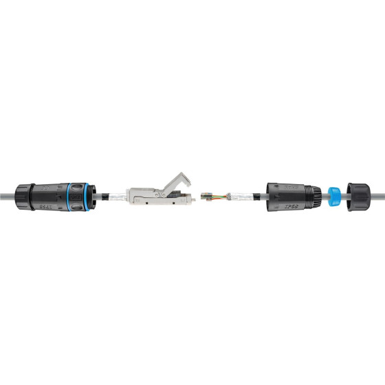 Goobay Outdoor (IP68) Lan Cable Connector, Cat 6A Shielded - (44414)