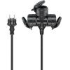 Goobay Outdoor Triple Extension Cable, 10 m, black, (3*1.5 mm�) - (65438)
