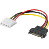 Goobay Pc Power Cable/Adapter, Sata Female To 5.25 Inch Female - (93634)