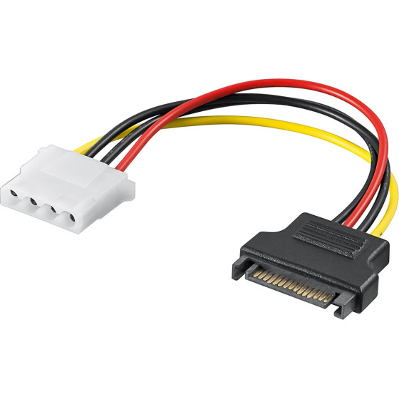 Goobay Pc Power Cable/Adapter, Sata Female To 5.25 Inch Female - (93634)