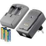 Goobay Photo Battery Charger incl. 2x RCR123 Rechargeable Batteries - (46305)