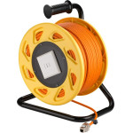 Goobay Portable RJ45 Network Cable Reel Extension, Orange - (58934)