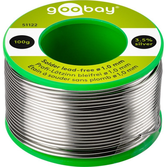 Goobay Professional Solder Lead-Free, ? 1.0 mm, 100 g - (51122)