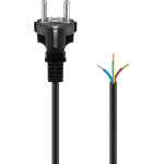 Goobay Protective Contact Cable For Assembly, 1.5 m, Black, (3*0.75 mm�) - (51327)