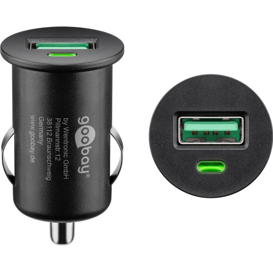 Goobay Quick Charge Usb Car Fast Charger (18 W) - (45162)