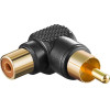 Goobay Rca Adapter 90�, Black (10 pcs) - (11685)