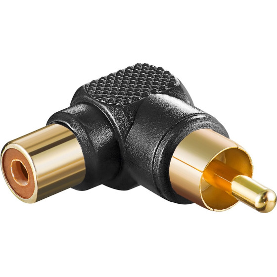 Goobay Rca Adapter 90�, Black (10 pcs) - (11685)