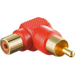 Goobay Rca Adapter 90�, Red (10 pcs) - (11686)