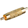 Goobay Rca Adapter, Male To Male, Gold Version (10 pcs) - (11596)