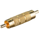 Goobay Rca Adapter, Male To Male, Gold Version (10 pcs) - (11596)