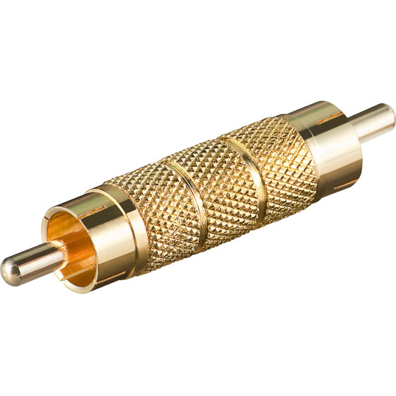 Goobay Rca Adapter, Male To Male, Gold Version (10 pcs) - (11596)