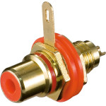 Goobay Rca Female Connector For Housing Assembly With Insulation And Soldered Connection (10 pcs) - (11307)