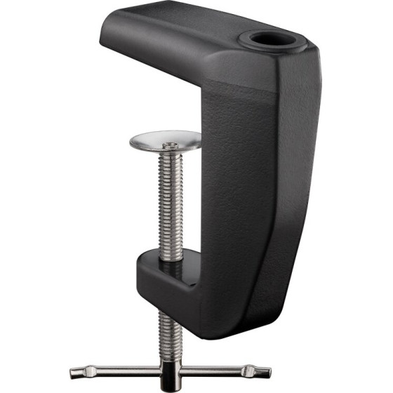 Goobay Replacement Table Clamp For Magnifying Lamps With Articulated Arm, Black - (64987)