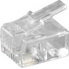 Goobay RJ11 Modular Plug For Round Cables, 4-Pin (10 pcs) - (58625)