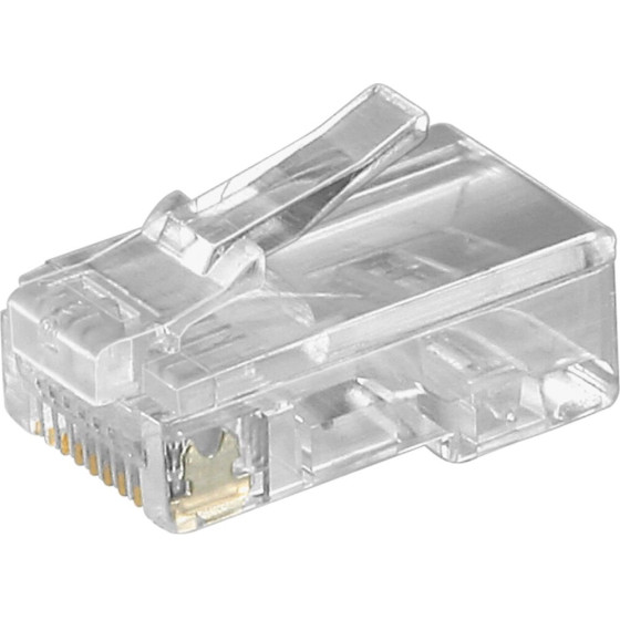 Goobay RJ45 Modular Plug For Flat Cables, 8-Pin (10 pcs) - (50252)