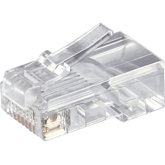 Goobay RJ45 Modular Plug For Round Cables, 8-Pin (10 pcs) - (58627)