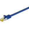 Goobay RJ45 Patch Cord Cat 6A S/Ftp (PiMF), 500 MHz, With Cat 7 Raw Cable, Blue - (91673)
