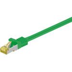 Goobay RJ45 Patch Cord Cat 6A S/Ftp (PiMF), 500 MHz, With Cat 7 Raw Cable, Green - (91586)