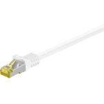 Goobay RJ45 Patch Cord Cat 6A S/Ftp (PiMF), 500 MHz, With Cat 7 Raw Cable, White - (91100)