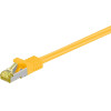 Goobay RJ45 Patch Cord Cat 6A S/Ftp (PiMF), 500 MHz, With Cat 7 Raw Cable, Yellow - (91593)