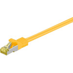 Goobay RJ45 Patch Cord CAT 6A S/FTP (PiMF), 500 MHz, with CAT 7 Raw Cable, yellow 3 m - (91611)